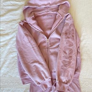 Set Active crush zip up and biker shorts